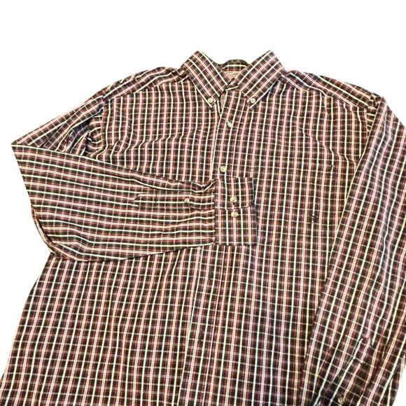 Ariat Pro Series Men’s M Plaid Button Front Western Rodeo Shirt Mesh Lined - Picture 1 of 5